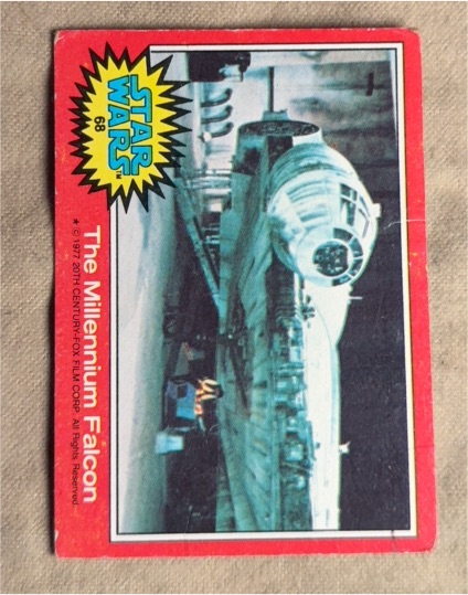 1977 Topps Star Wars #68 The Millennium Falcon — front