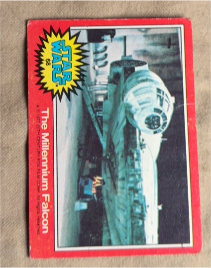 1977 Topps Star Wars #68 The Millennium Falcon — front