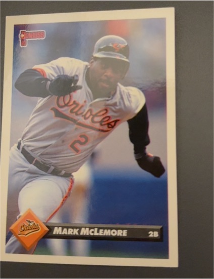 1993 Donruss #485 Mark McLemore — front