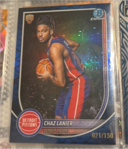 2025 Bowman Chrome #BCV-38 Chaz Lanier — front