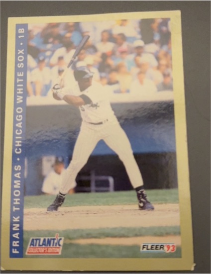1993 Fleer Atlantic Collector's Edition #23 Frank Thomas Chicago White Sox — front