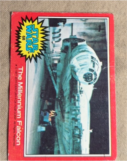 1977 Topps Star Wars #68 The Millennium Falcon — front