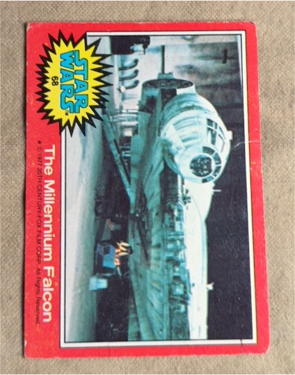 1977 Topps Star Wars #68 The Millennium Falcon — front