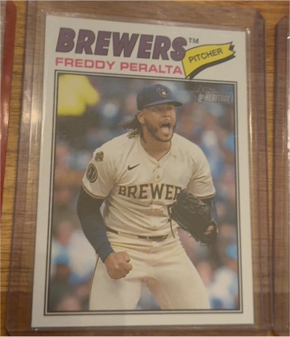 2026 Topps Heritage #291 Freddy Peralta — front