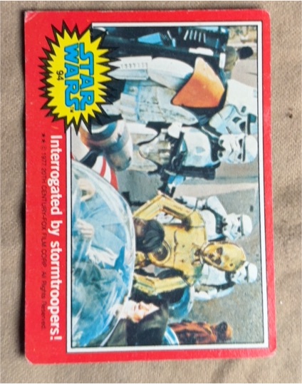 1977 Topps Star Wars #94 Interrogated by Stormtroopers! — front
