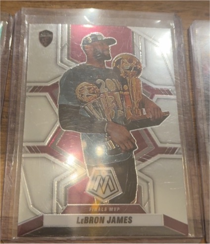 2021-22 Panini Mosaic #298 LeBron James Finals MVP — front