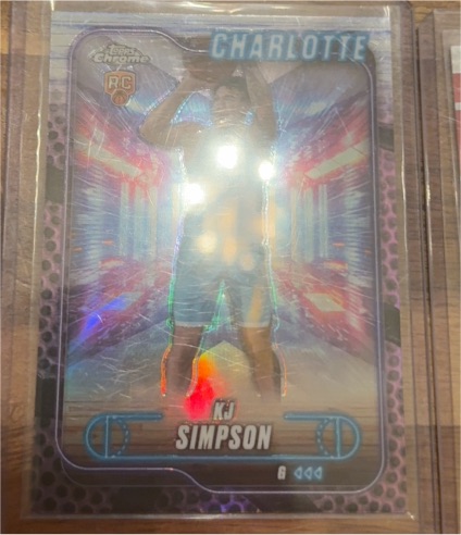 2024-25 Topps Chrome #102 KJ Simpson Jr. — front
