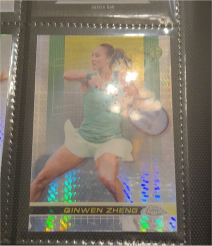 2024 Topps Chrome Tennis #119 Qinwen Zheng — front