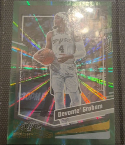 2023-24 Donruss #59 Devonte' Graham Green Laser Holo — front