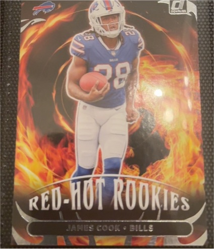 2022 Panini Donruss #RHR-6 James Cook Red Hot Rookies — front
