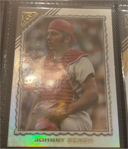 2022 Topps Gallery #143 Johnny Bench — front