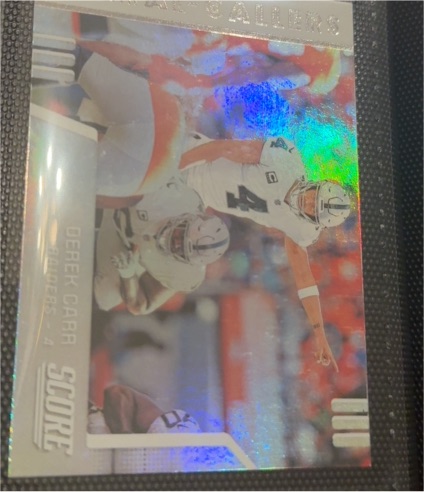 2019 Panini Score #SC-26 Derek Carr Signal Callers — front