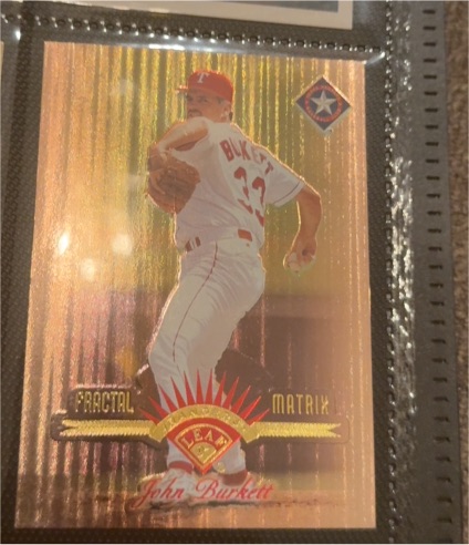 1997 Leaf Fractal Matrix #33 John Burkett — front