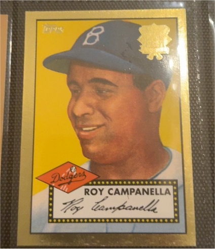 2001 Topps 1952 Reprint #314 Roy Campanella — front