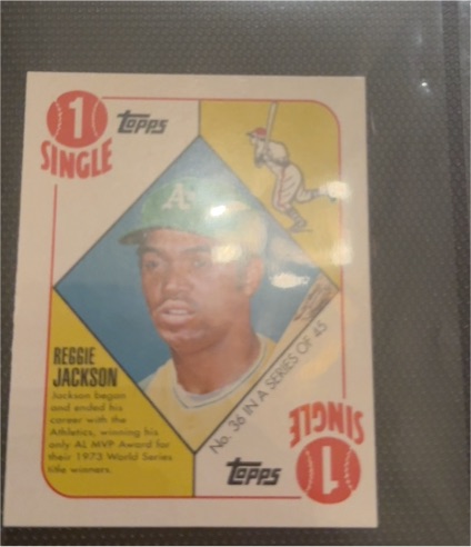 1989 Topps Doubleheaders #89DH-23 Reggie Jackson — front