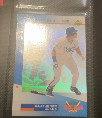 1993 Upper Deck Denny's Grand Slam Holograms #24 Wally Joyner — front