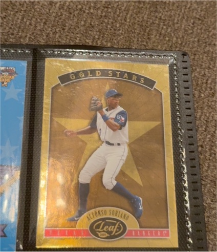 2004 Leaf Gold Stars #GS Alfonso Soriano — front