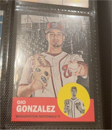 2012 Topps Heritage #301 Gio Gonzalez — front