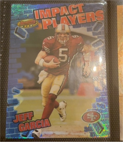 2001 Bowman's Best #IP17 Jeff Garcia Impact Players — front