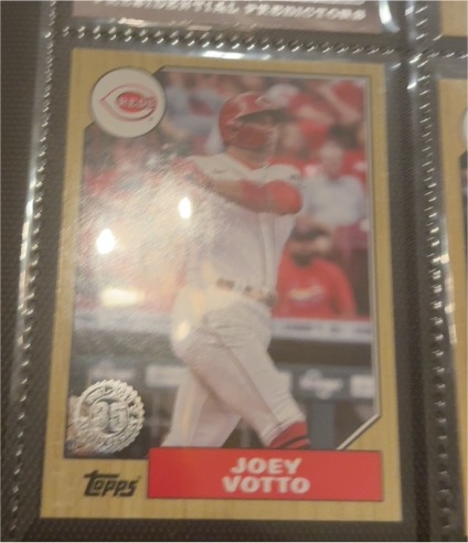 2022 Topps Series 1 35th Anniversary #T87-18 Joey Votto — front