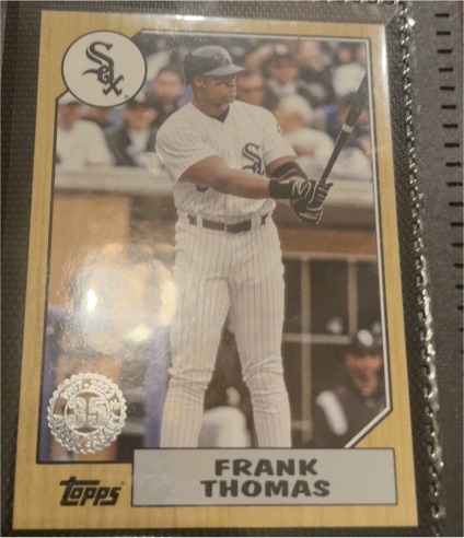 2022 Topps Series 1 1987 Topps 35th Anniversary #T87-7 Frank Thomas — front