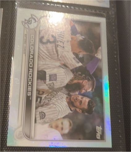 2022 Topps Series 1 #222 Colorado Rockies Team Card — front