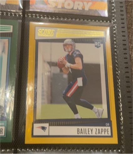 2022 Panini Score #310 Bailey Zappe — front