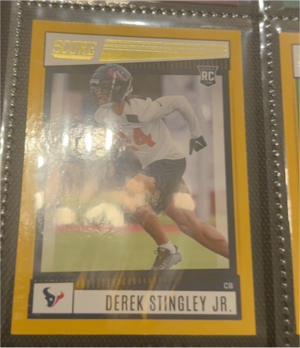 2022 Panini Score #324 Derek Stingley Jr. — front