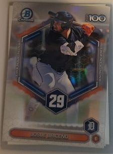 2026 Bowman Chrome Top 100 #BTP-29 Josue Briceno — front