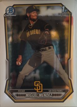 2026 Bowman Chrome #BCP-107 Miguel Mendez — front
