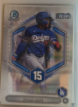 2026 Bowman Chrome Top 100 #BTP-15 Zyhir Hope — front