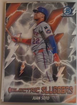 2026 Bowman Chrome #ES-7 Electric Sluggers Juan Soto — front