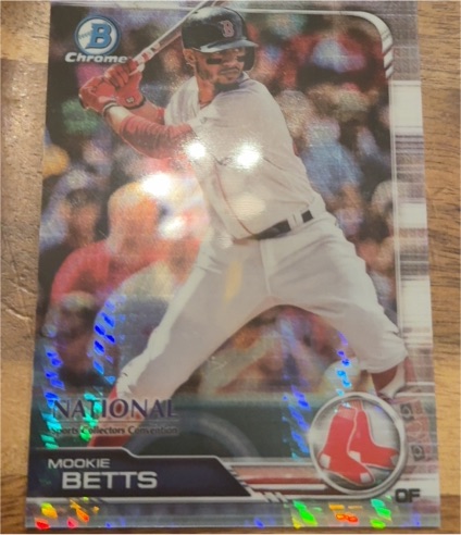 2019 Bowman Chrome #75 Mookie Betts — front
