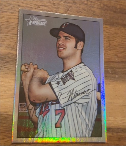 2007 Bowman Heritage #95 Joe Mauer — front