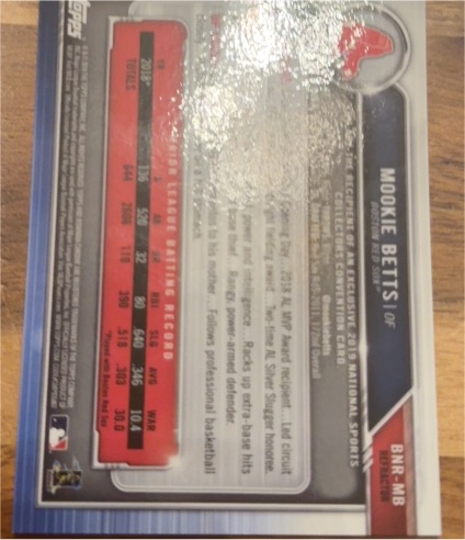 2019 Topps National Baseball Card Day #5 Mookie Betts — front