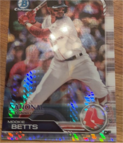 2019 Bowman Chrome #75 Mookie Betts — front