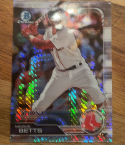 2019 Bowman Chrome #75 Mookie Betts — front
