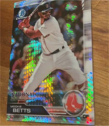 2019 Bowman Chrome #75 Mookie Betts — front