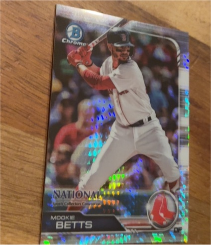 2019 Bowman Chrome National Convention #BNR-MB Mookie Betts — front