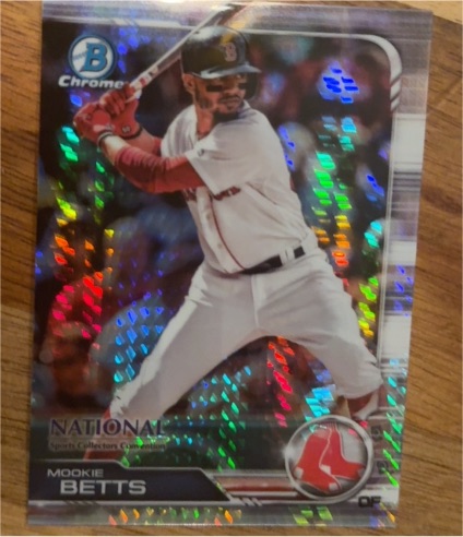 2019 Bowman Chrome #75 Mookie Betts — front