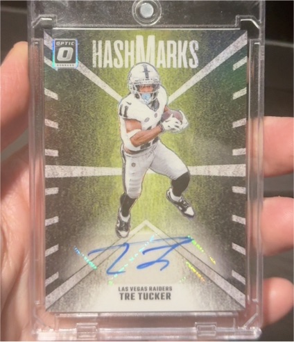 2024 Panini Donruss Optic #HM-TTR Tre Tucker HashMarks Auto — front