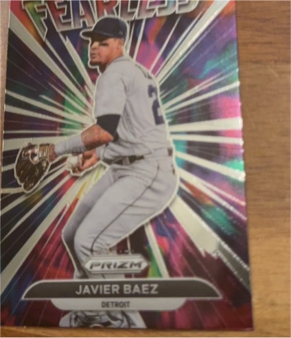 2022 Panini Prizm #FL-3 Javier Baez Fearless — front