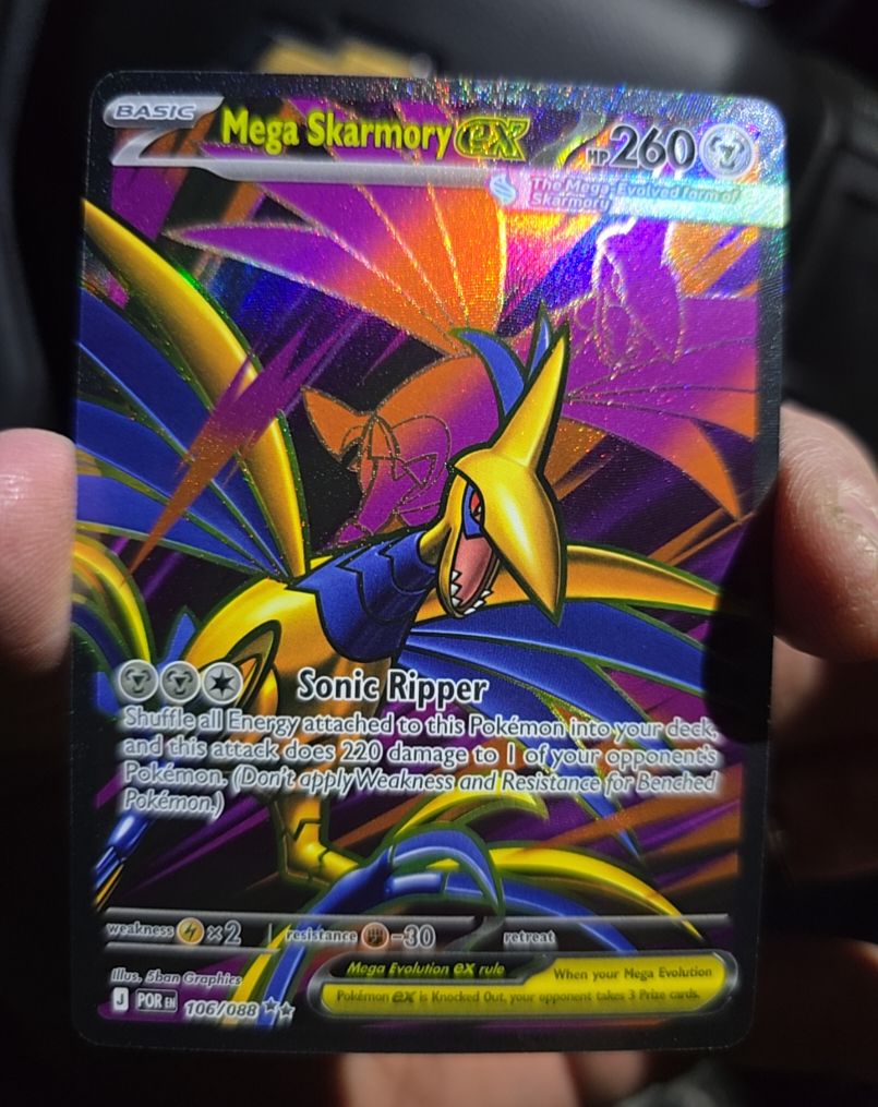 Pokémon Mega Skarmory EX 106/088 — front