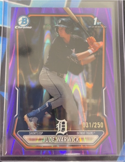 2026 Bowman Chrome #BCP-58 Jude Warwick — front