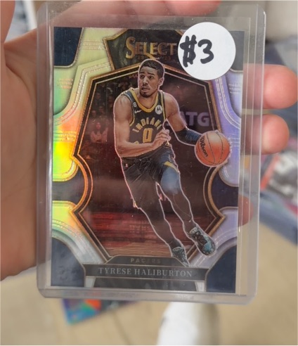 2022-23 Panini Select #120 Tyrese Haliburton Premier Level Silver Prizm — front