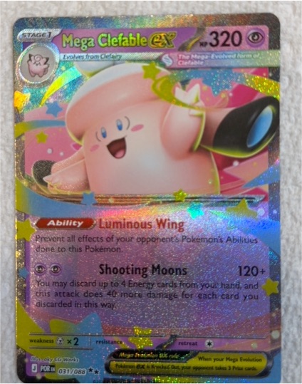 Pokémon TCG Mega Clefable ex #031/088 Perfect Order — front
