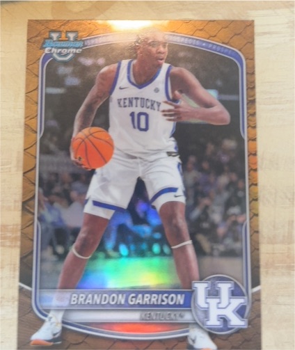 2025-26 Bowman Chrome #BCP-97 Brandon Garrison — front