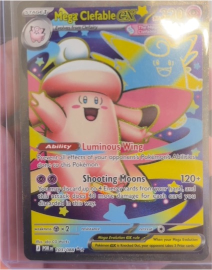 2014 Pokémon Perfect Order #103 Mega Clefable EX — front