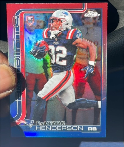 2025 Topps Chrome #328 TreVeyon Henderson — front