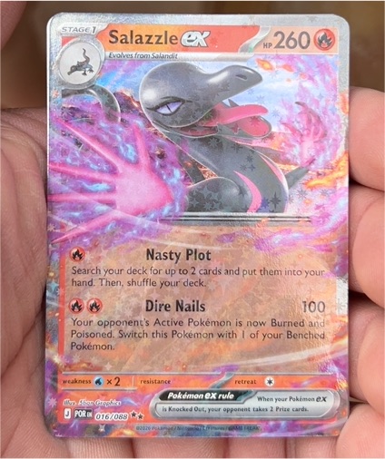 2026 Pokémon #016 Salazzle ex — front